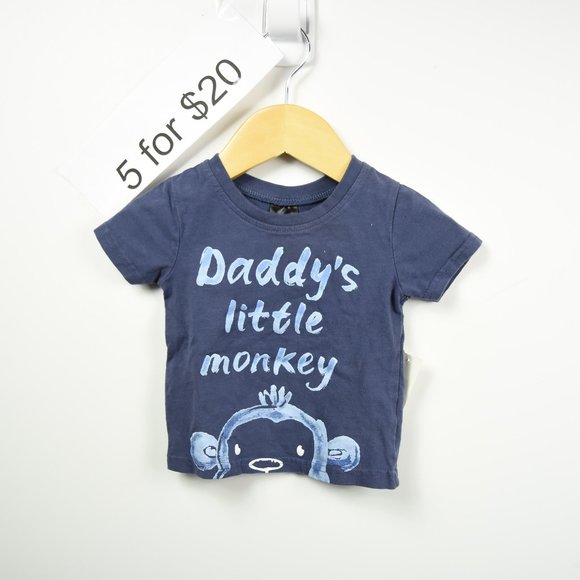 Daddy's little monkey t shirt PLAY WAER - Picture 1 of 6